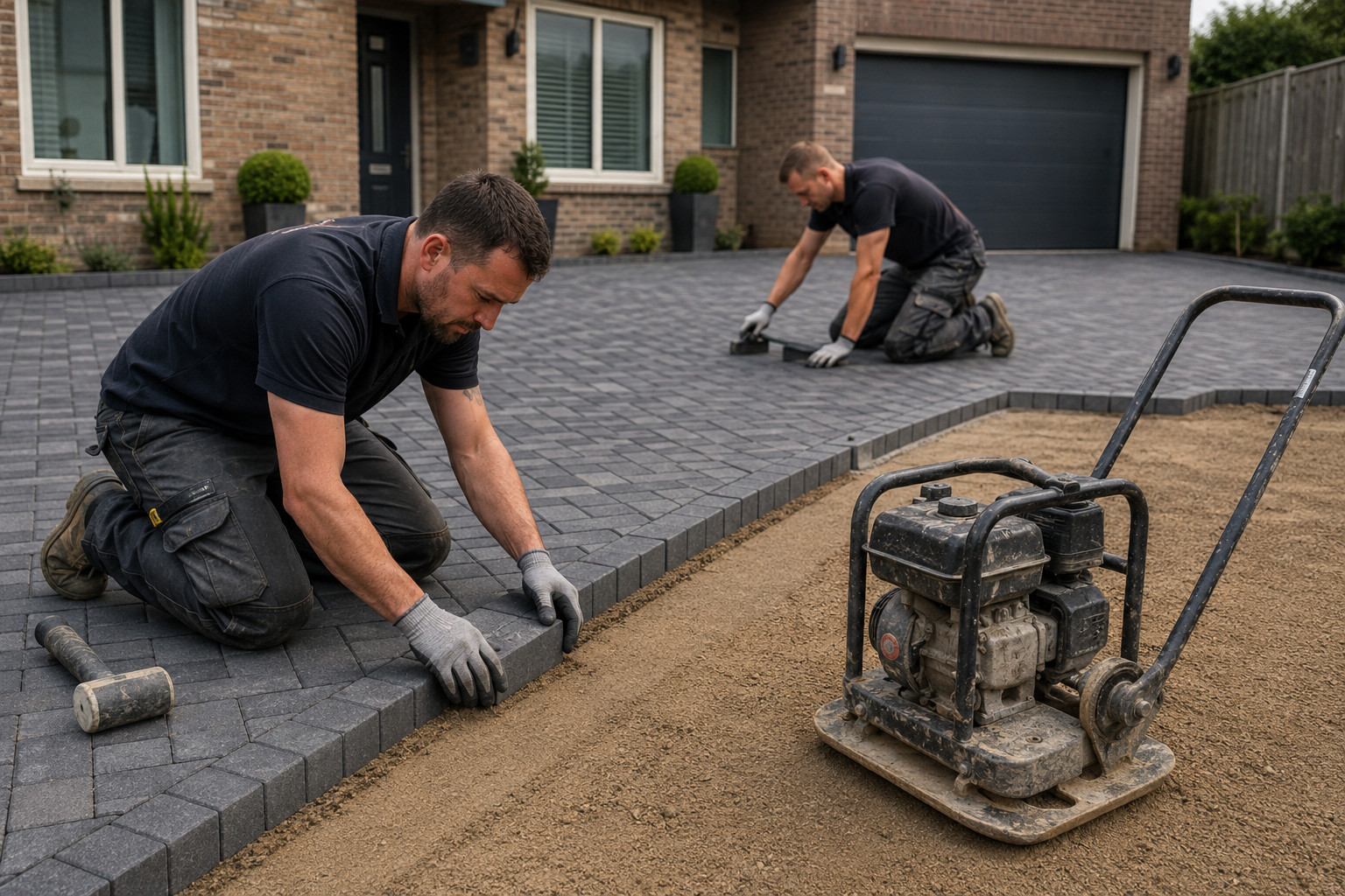 block paving install